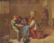 阿德里安 布鲁维尔 : Peasants Playing Cards